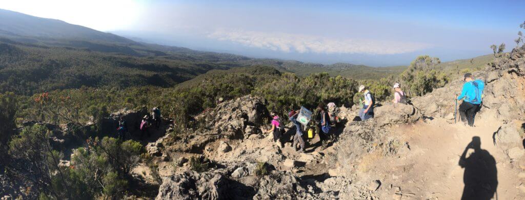 Kilimanjaro Descent Panorama