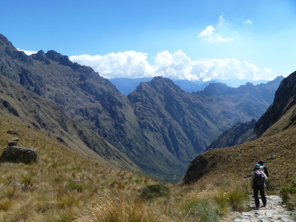 Dead Womans Pass, descending, day 2, Inca Trail