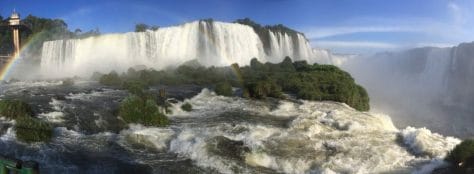 Iguazu Falls Panorama Rainbow