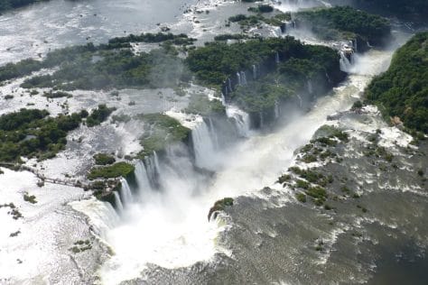 Iguazu Falls by air, Devils throat by air