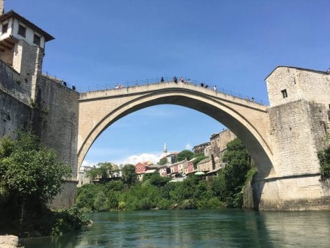 Old Bridge, Mostar, river view