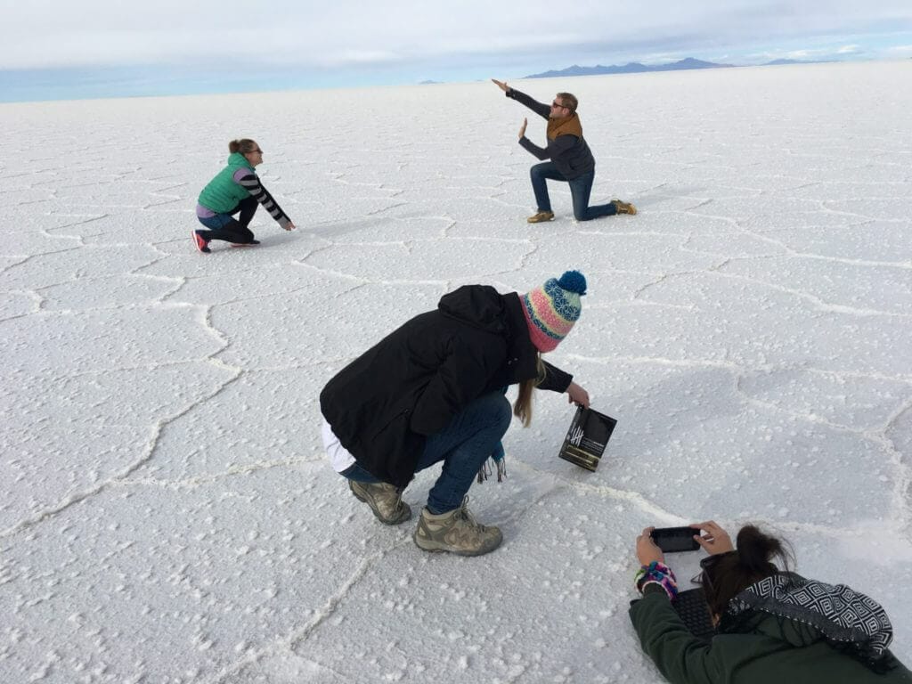 Salar De Uyuni, perspective photograph