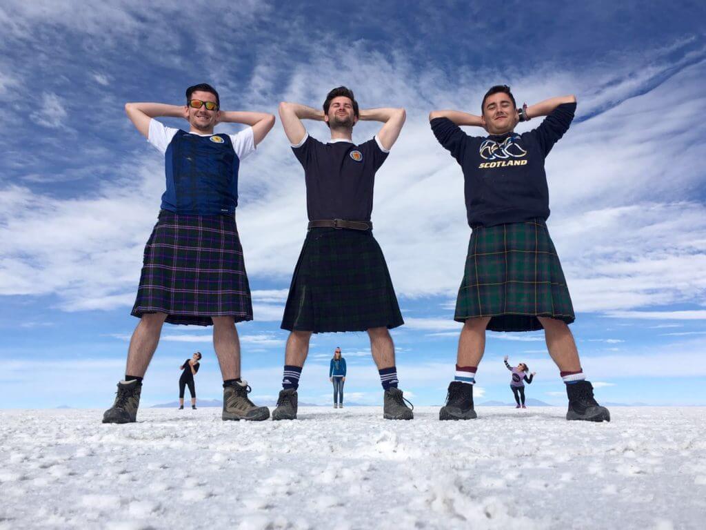 Salar De Uyuni kilts, perspective