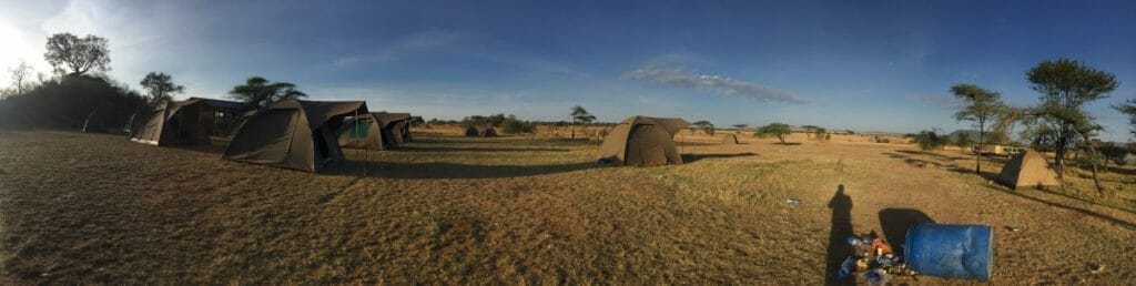 Serengeti camp panorama