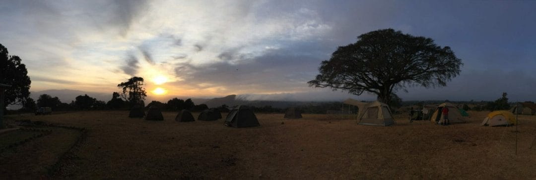 Ngorongoro Crater rim sunrise