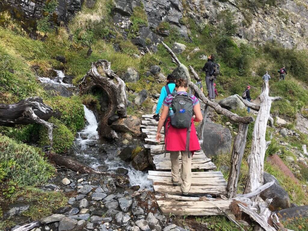 Perito Moreno Big Ice trail bridge