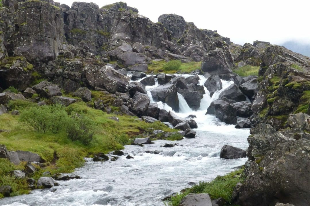Öxarárfoss Waterfall, thingvellir national park
