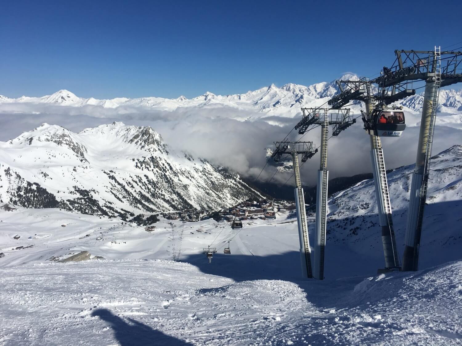 cable car les arcs.