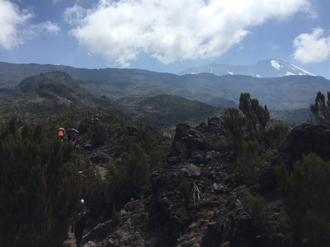 rocky trails on Kilimanjaro
