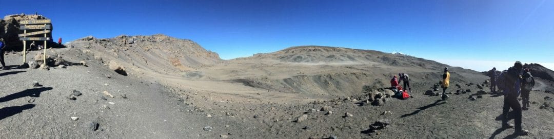 Stella Point Panorama, Reutsch Crater Kilimanjaro