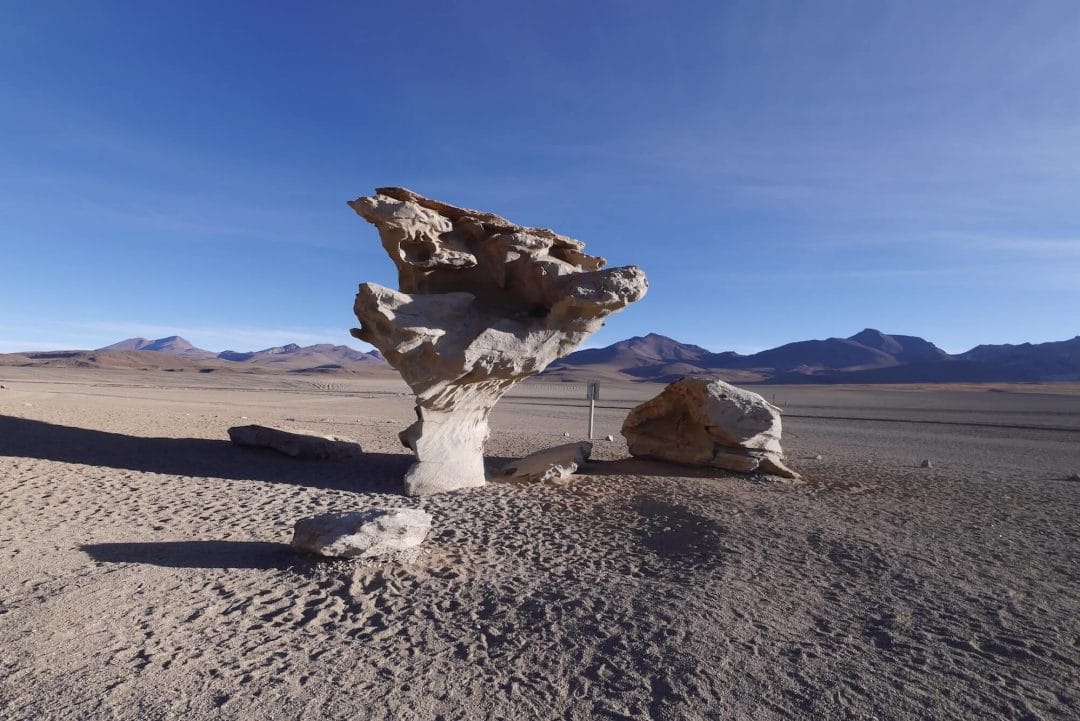arbor de piedra, stone tree Bolivia, siloli desert