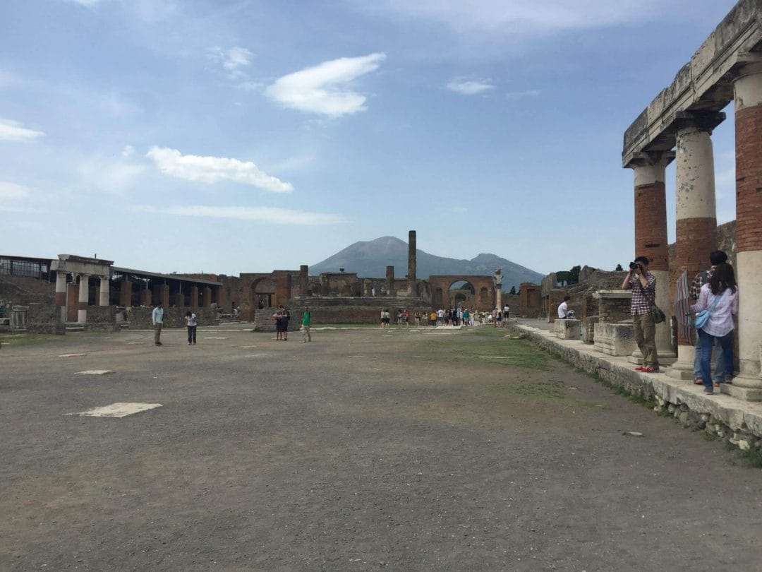 Pompeii forum, Vesuvius backdrop