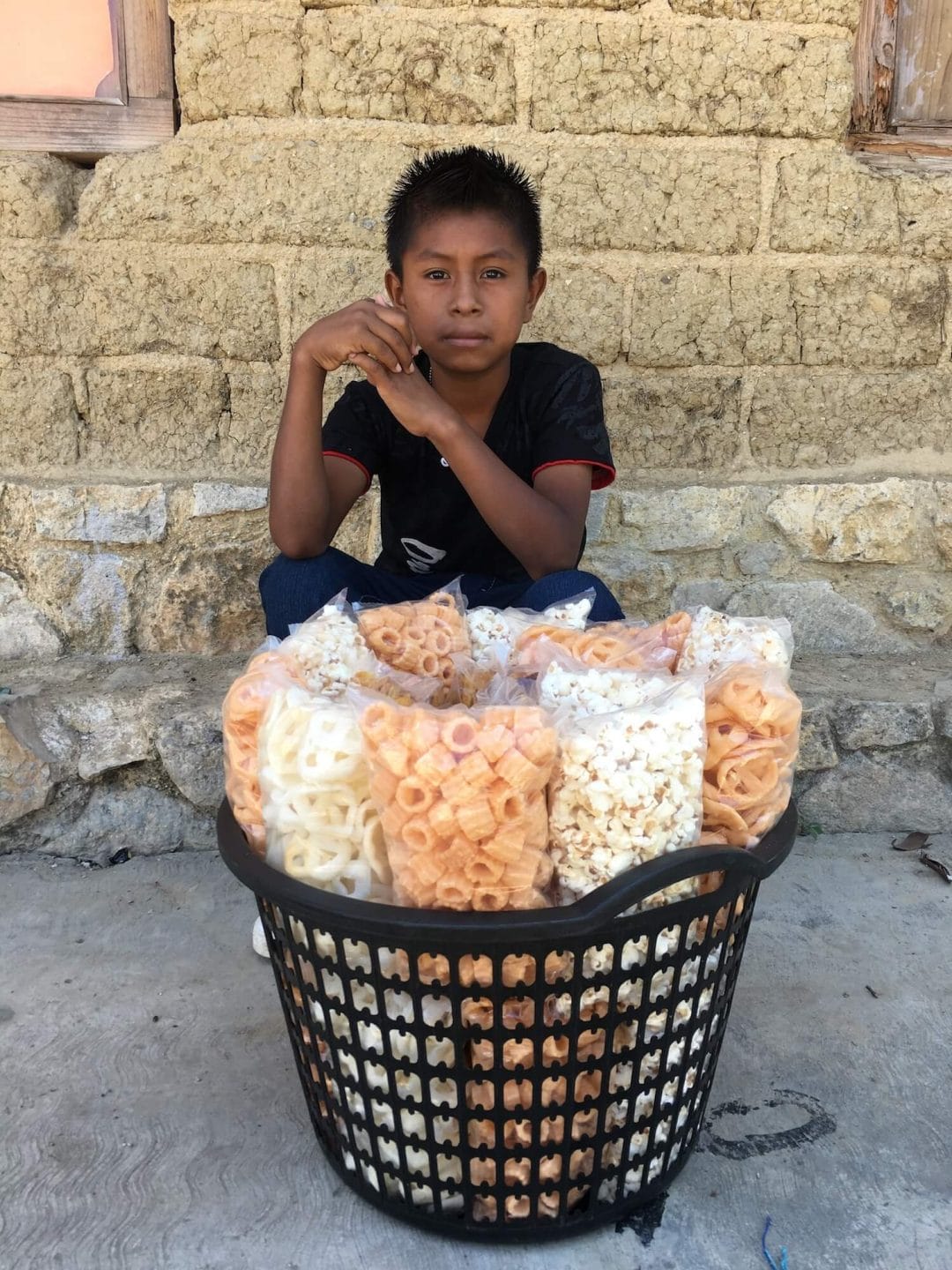 Mexican boy seller