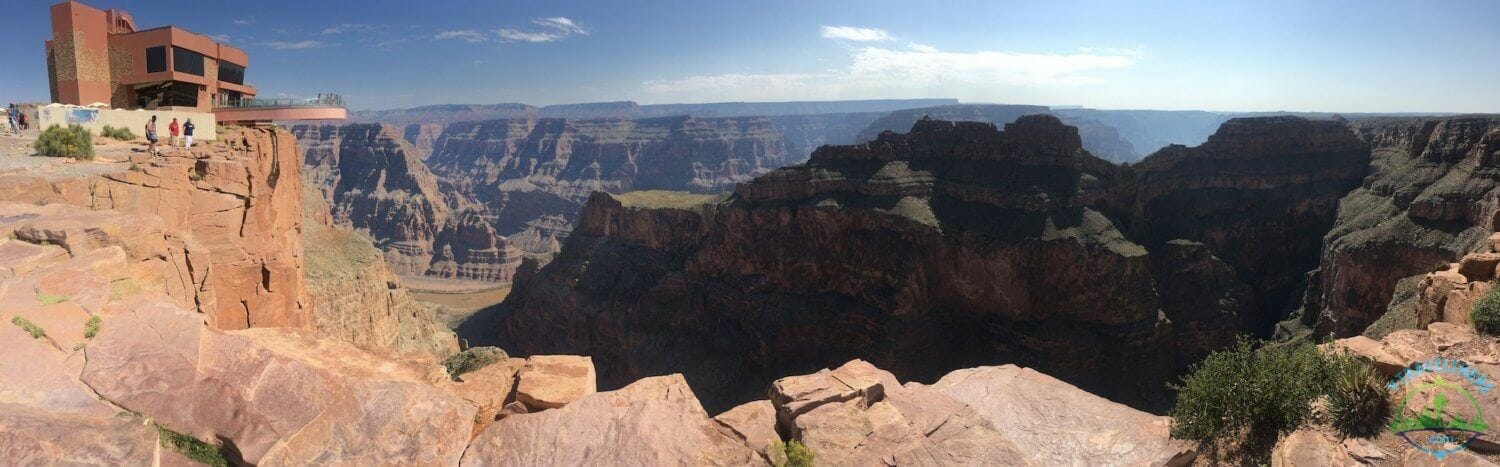 eagle point Grand Canyon west rim, skybridge Grand Canyon west rim, Grand Canyon west eagle point panorama