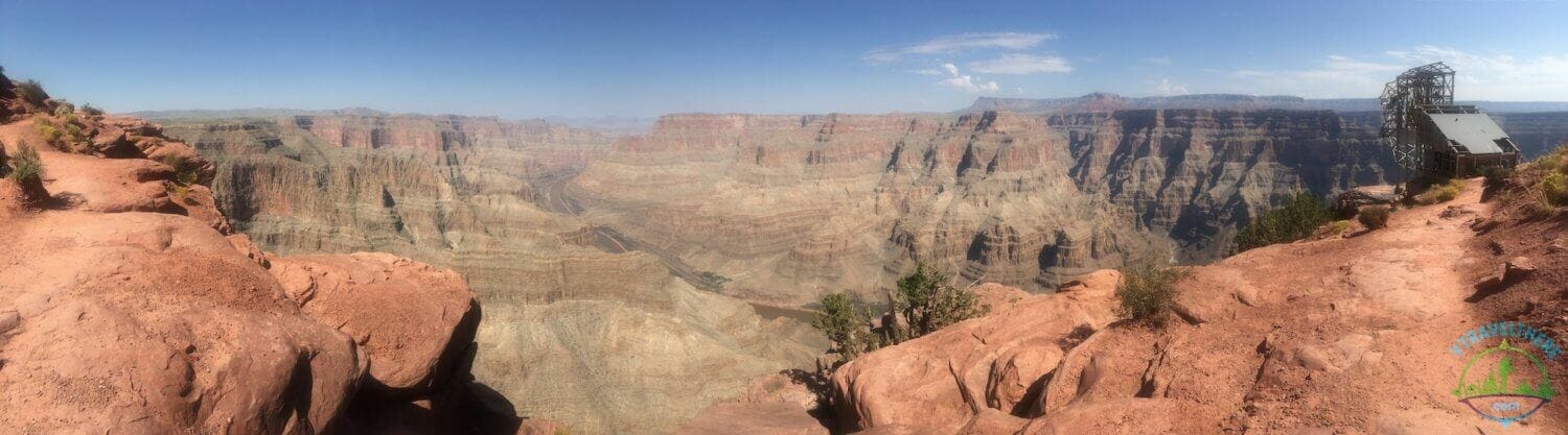 guano point panorama, Grand Canyon west rim panorama