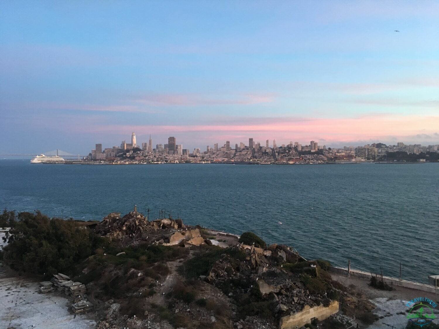 downtown San Francisco, San Francisco bay view Alcatraz