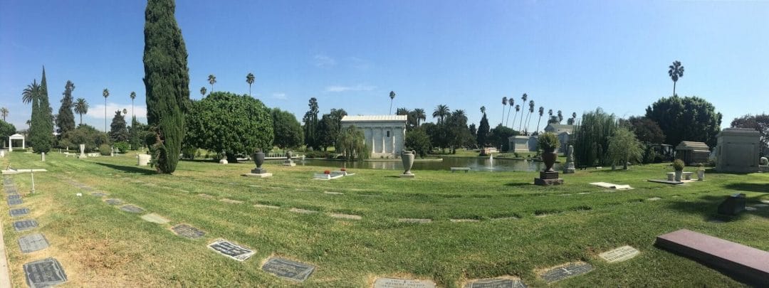 William clark junior mausoleum, garden of legends, hollywood forever cemetery section 8