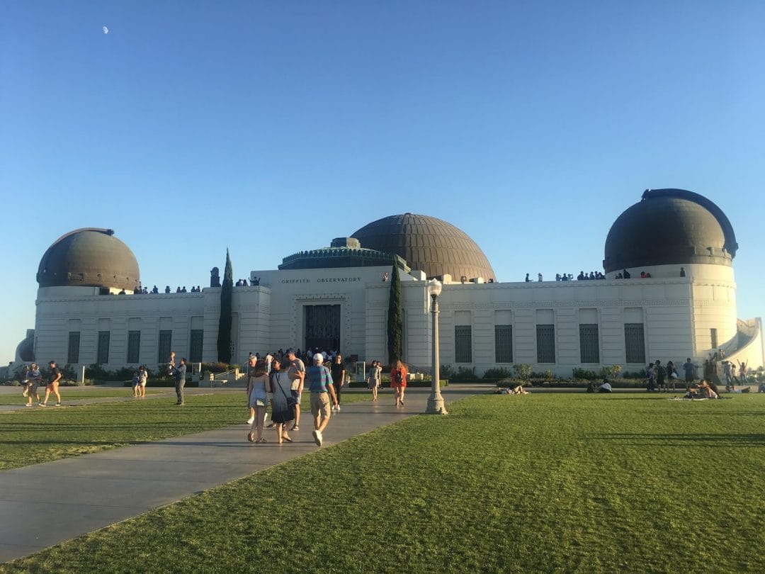 Griffith Observatory entrance, Griffith Park observatory